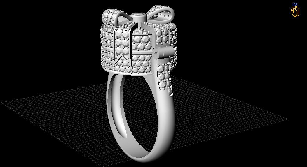 Alessio Boschi Surprise me ring 3D print model_3