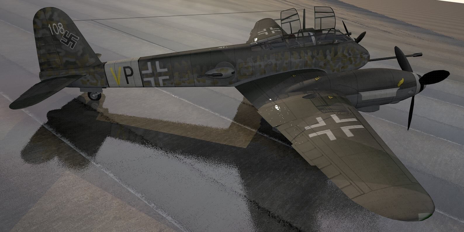 Messerschmitt Me-410 B-2 3D model_2