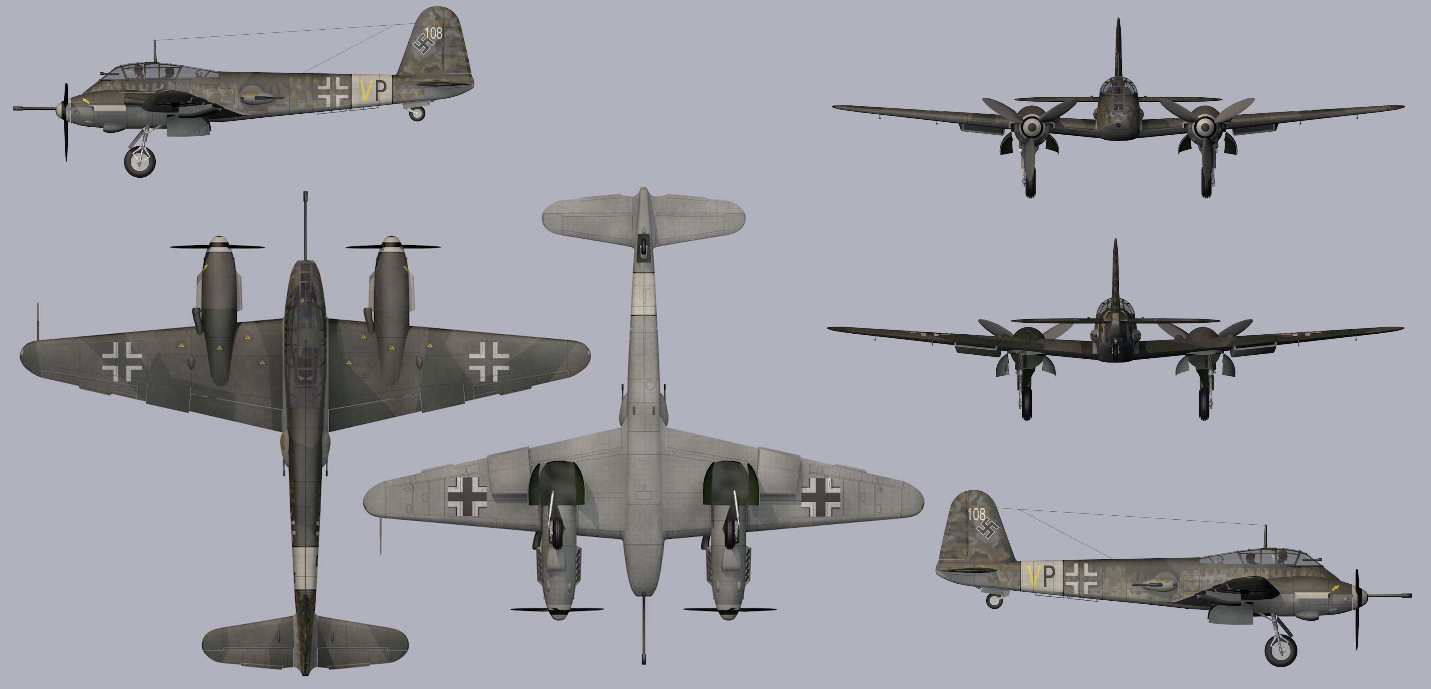 Messerschmitt Me-410 B-2 3D model_14