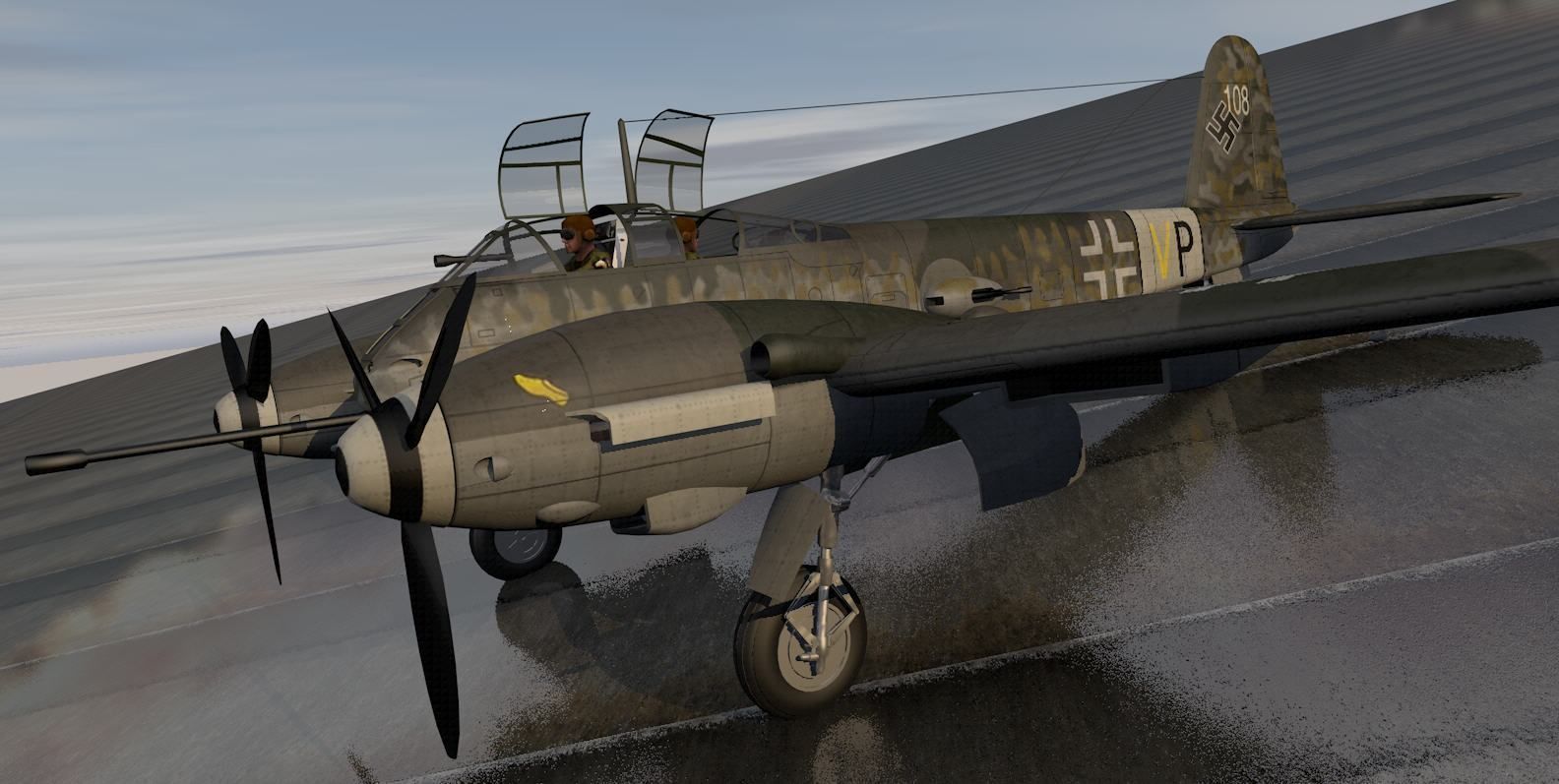 Messerschmitt Me-410 B-2 3D model_4