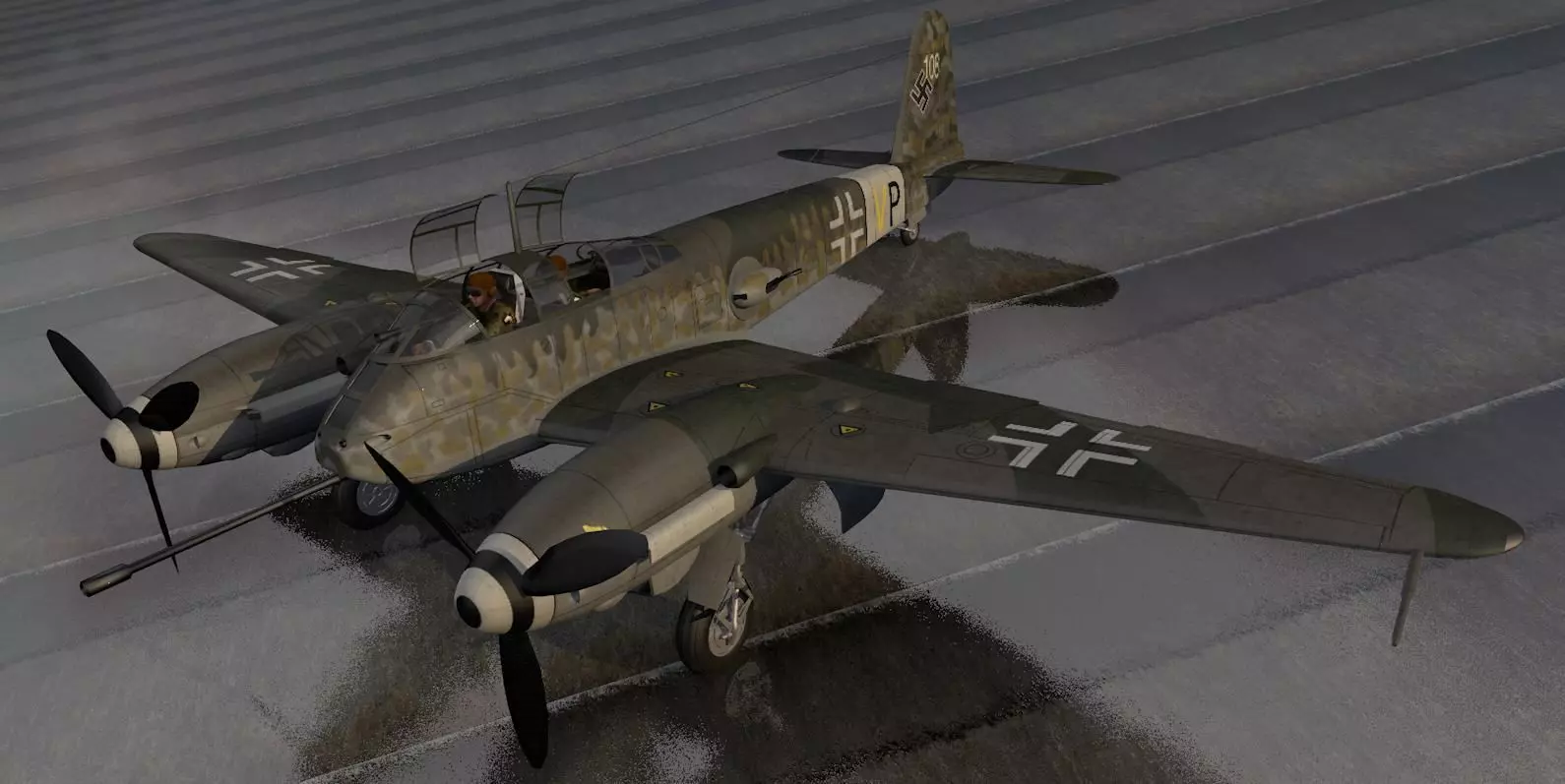 Messerschmitt Me-410 B-2 3D model_0