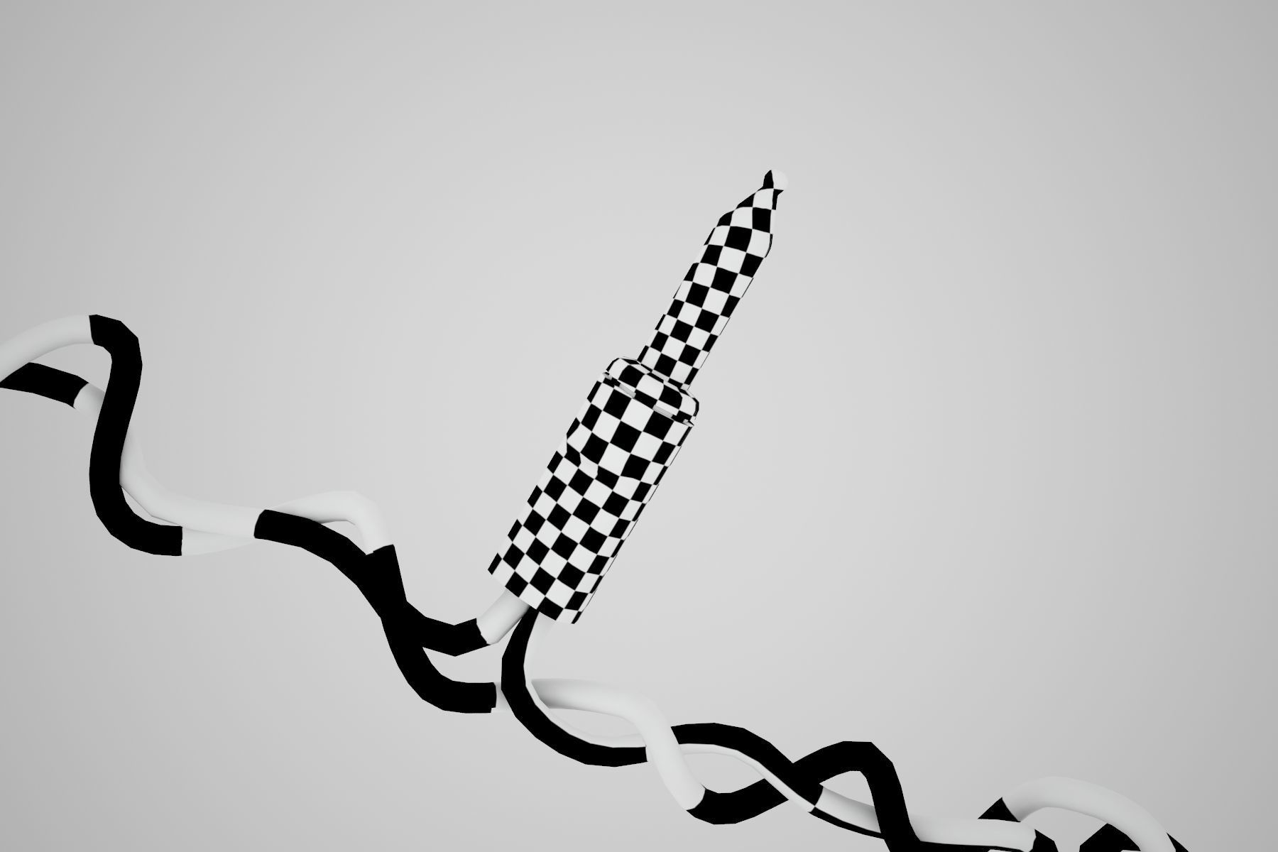 Strings Christmas Lights V2 Low-poly 3D model_7