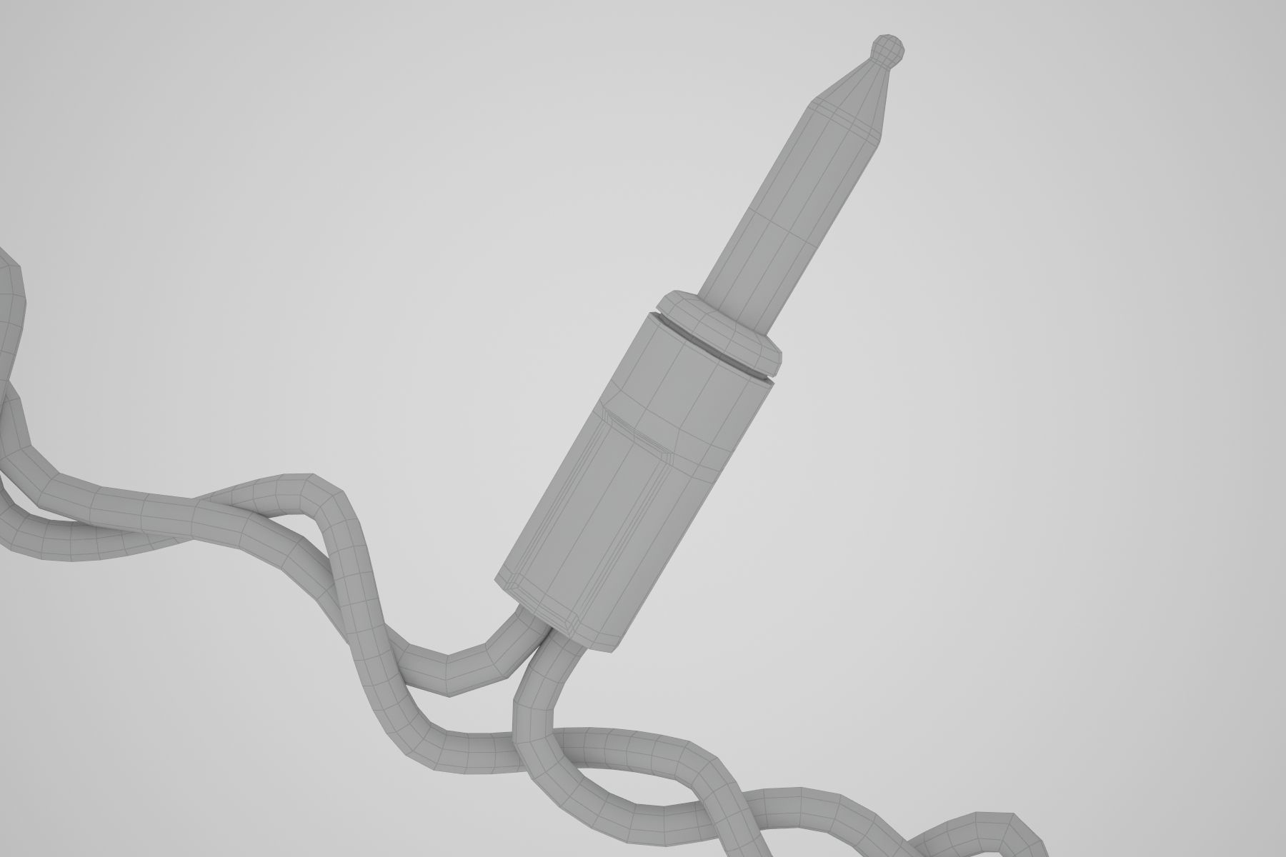 Strings Christmas Lights V2 Low-poly 3D model_5