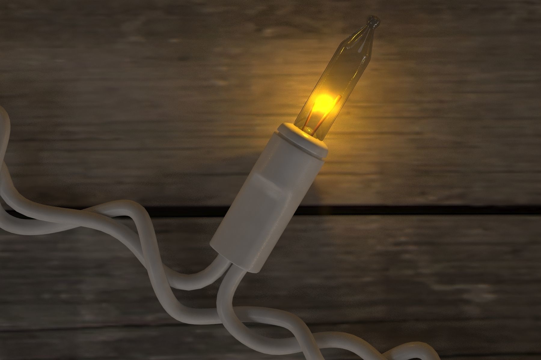 Strings Christmas Lights V2 Low-poly 3D model_4