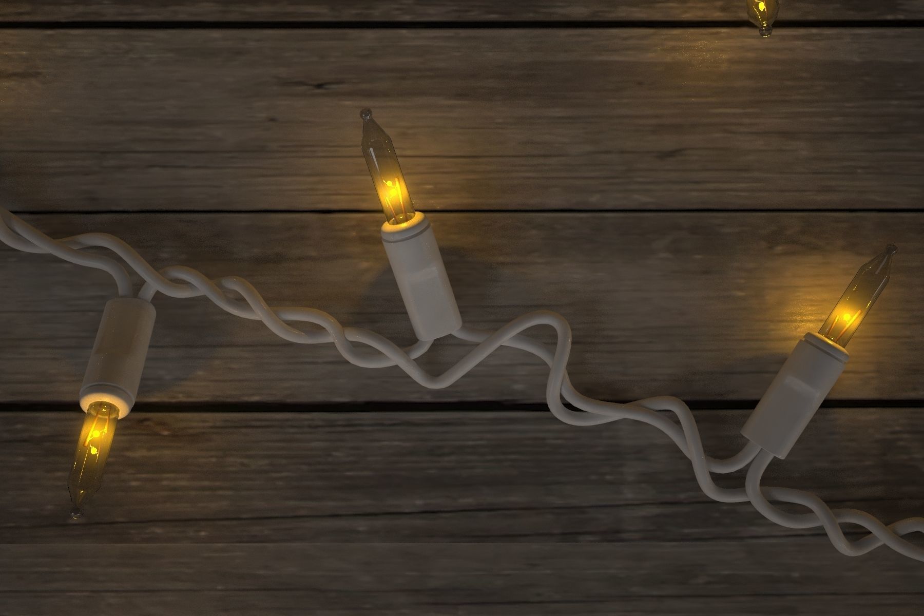 Strings Christmas Lights V2 Low-poly 3D model_3