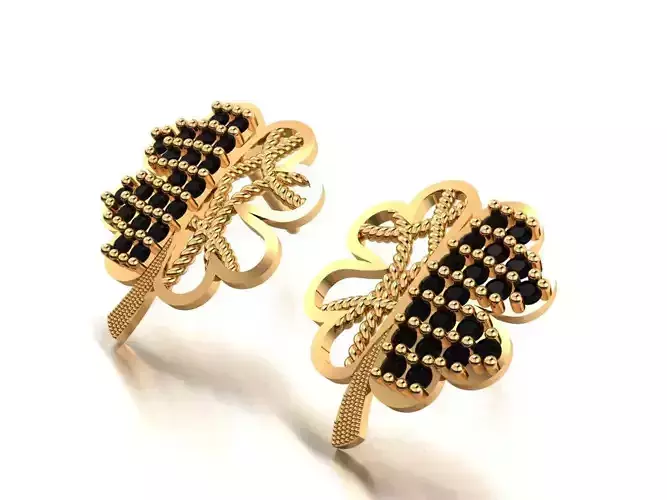 Clover Earring 3D print model