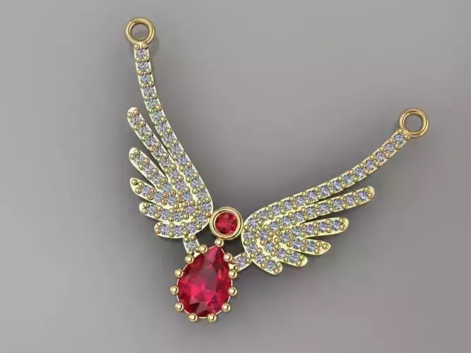 GC GOLD H225-Diamond gold NECKLACE