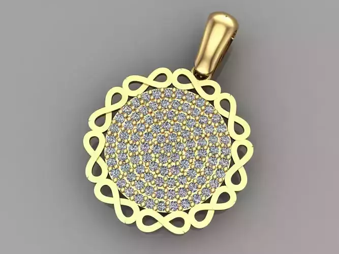 GC GOLD H228-Diamond gold NECKLACE