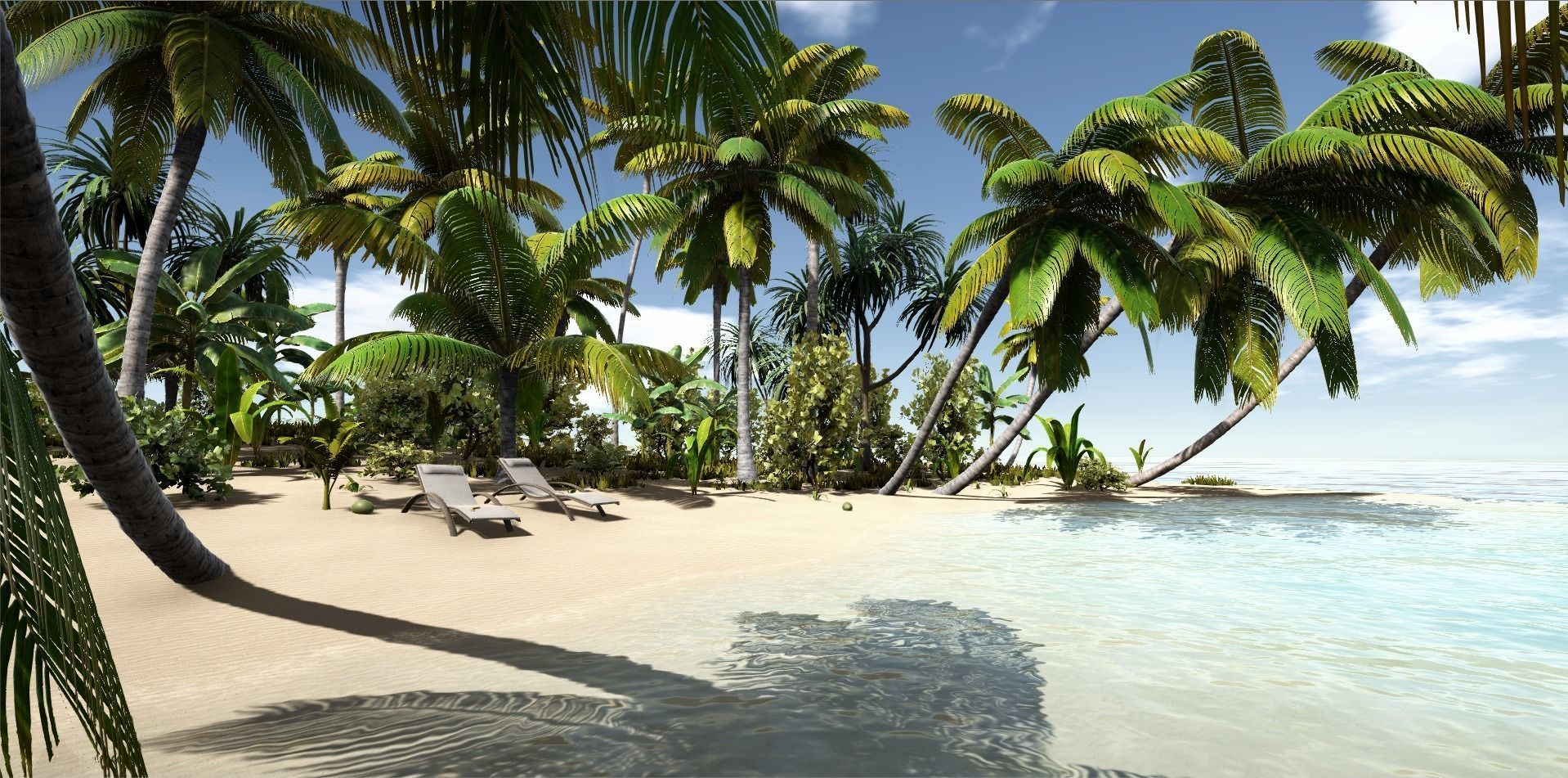  Tropical Plants For Game Engines UE4 asset and Unity3d asset ST Low-poly 3D model_3