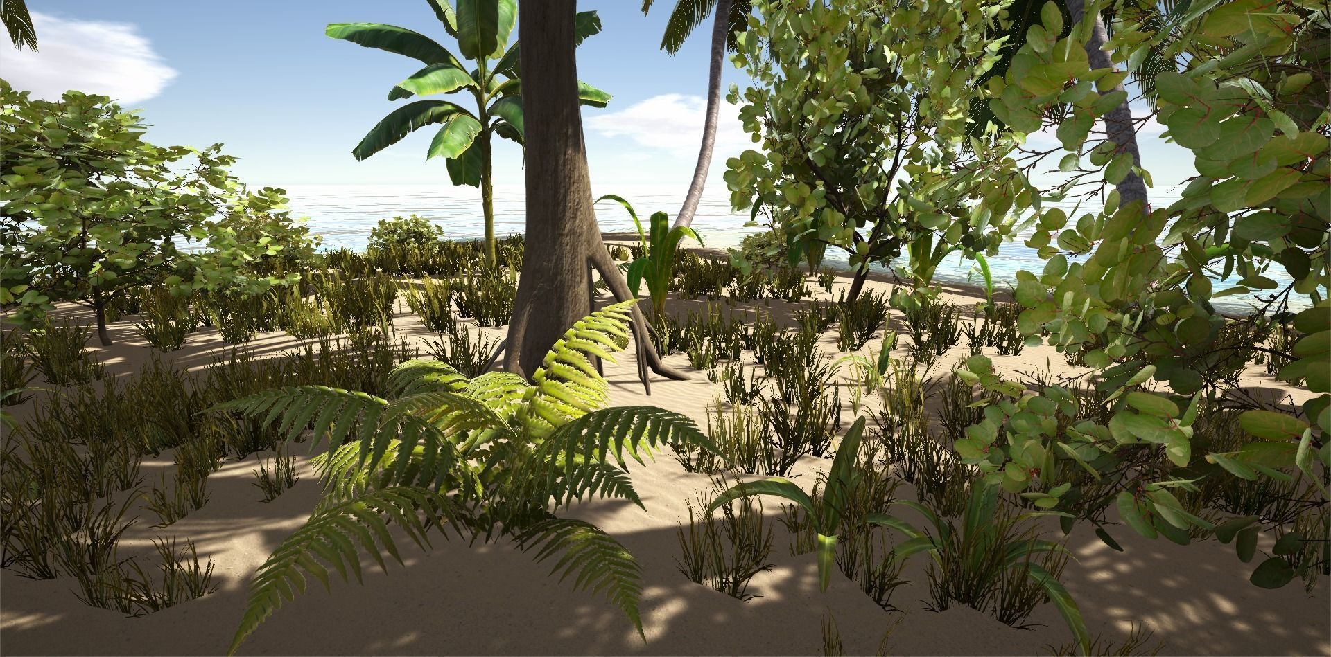  Tropical Plants For Game Engines UE4 asset and Unity3d asset ST Low-poly 3D model_11