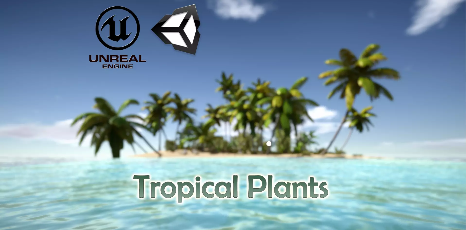  Tropical Plants For Game Engines UE4 asset and Unity3d asset ST Low-poly 3D model_0