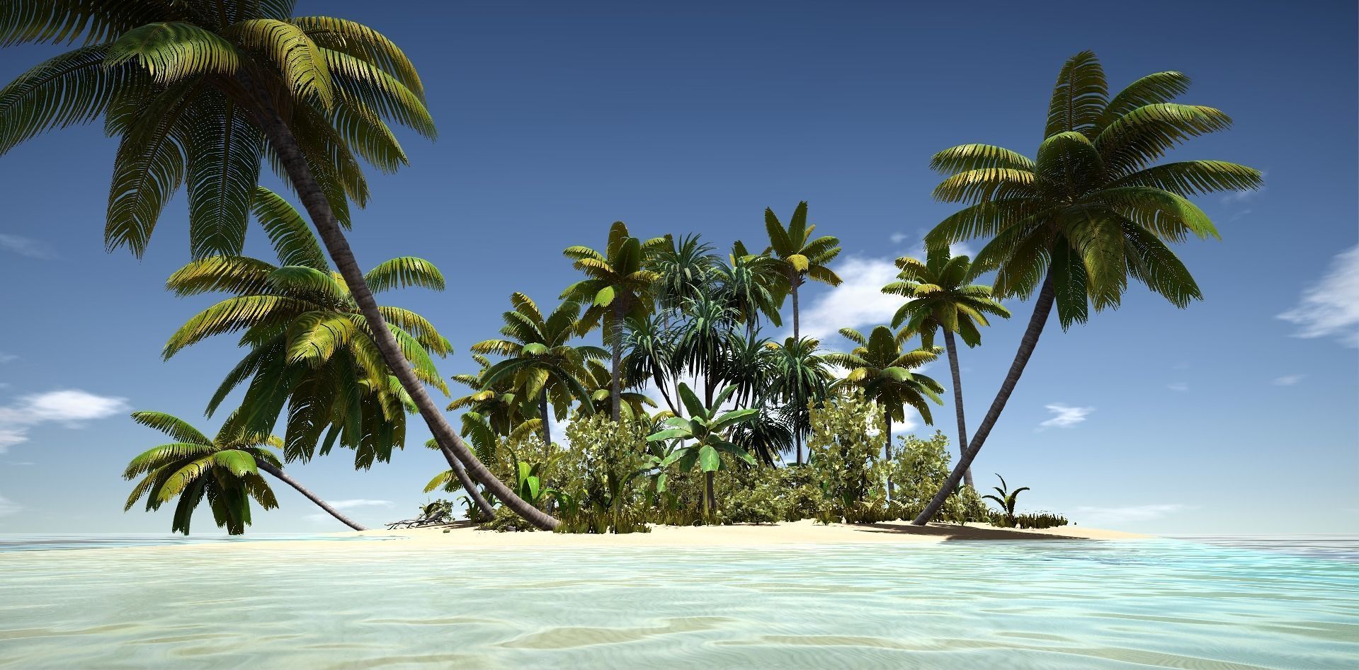 Tropical Plants For Game Engines UE4 asset and Unity3d asset ST Low-poly 3D model_7