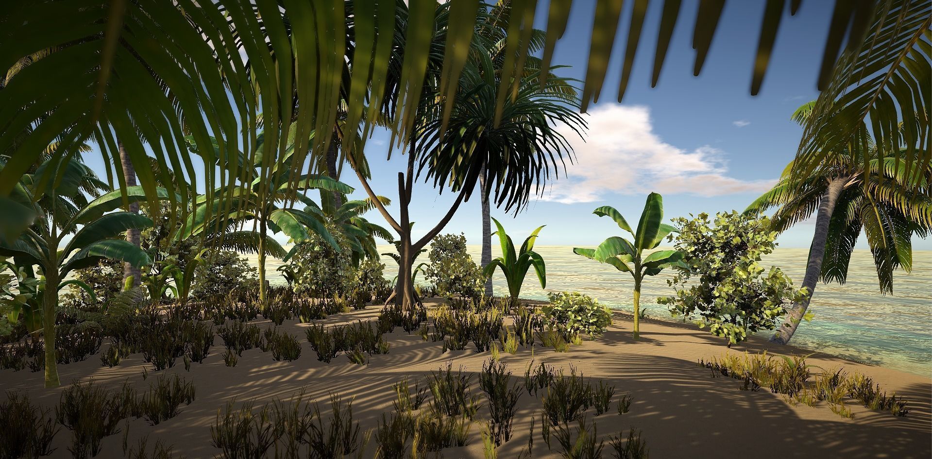  Tropical Plants For Game Engines UE4 asset and Unity3d asset ST Low-poly 3D model_5