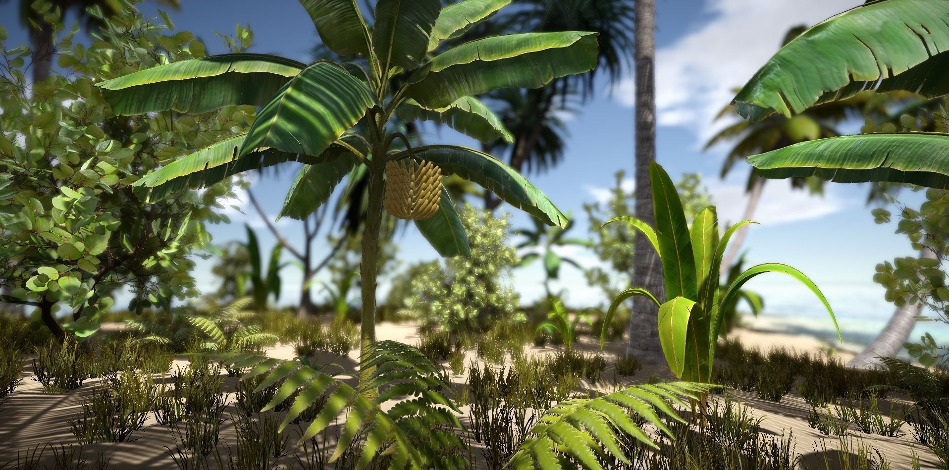  Tropical Plants For Game Engines UE4 asset and Unity3d asset ST Low-poly 3D model_8