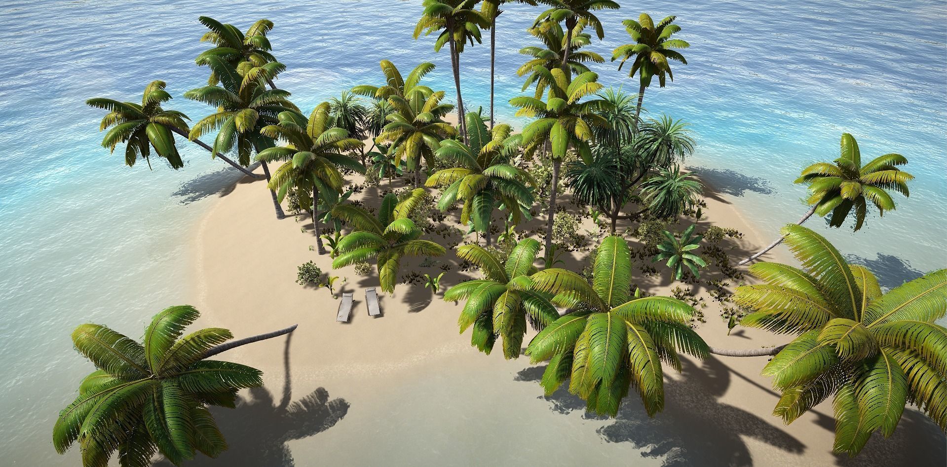  Tropical Plants For Game Engines UE4 asset and Unity3d asset ST Low-poly 3D model_10