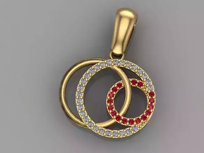 GC GOLD H231-Diamond gold NECKLACE