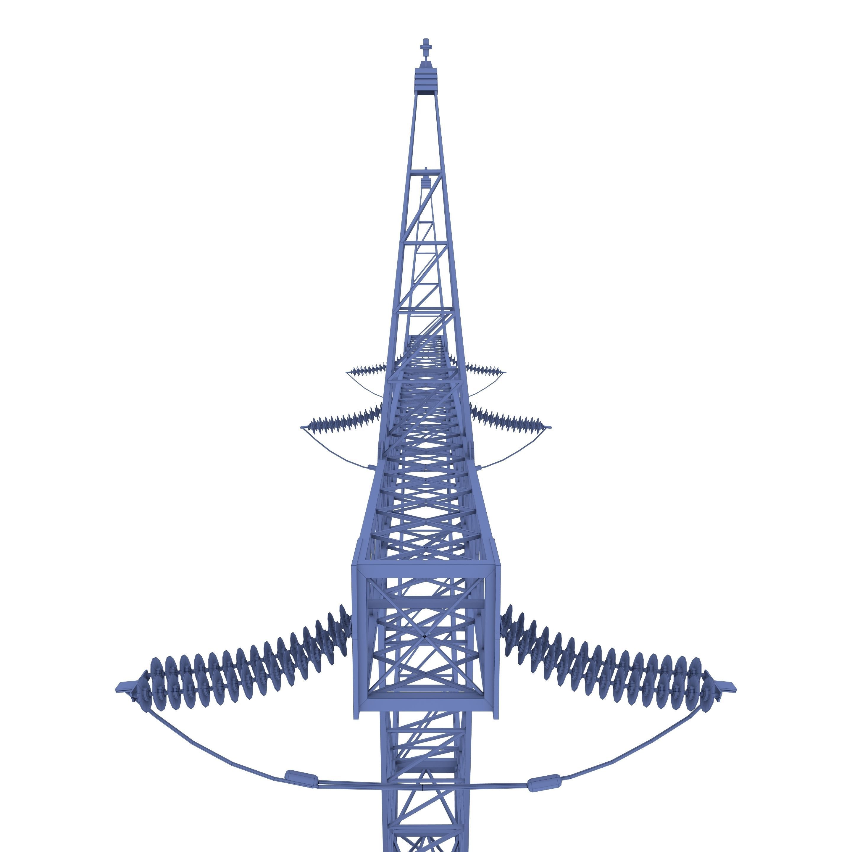 Electricity Pole 21 3D model_7