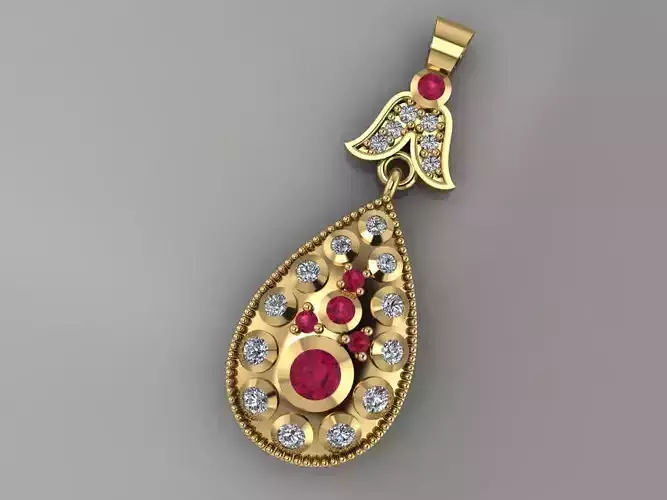 GC GOLD H244-Diamond gold NECKLACE