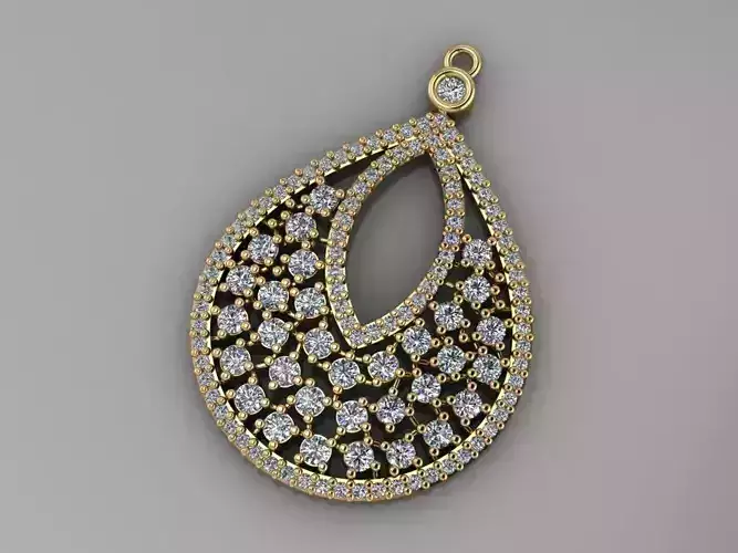 GC GOLD H246-Diamond gold NECKLACE