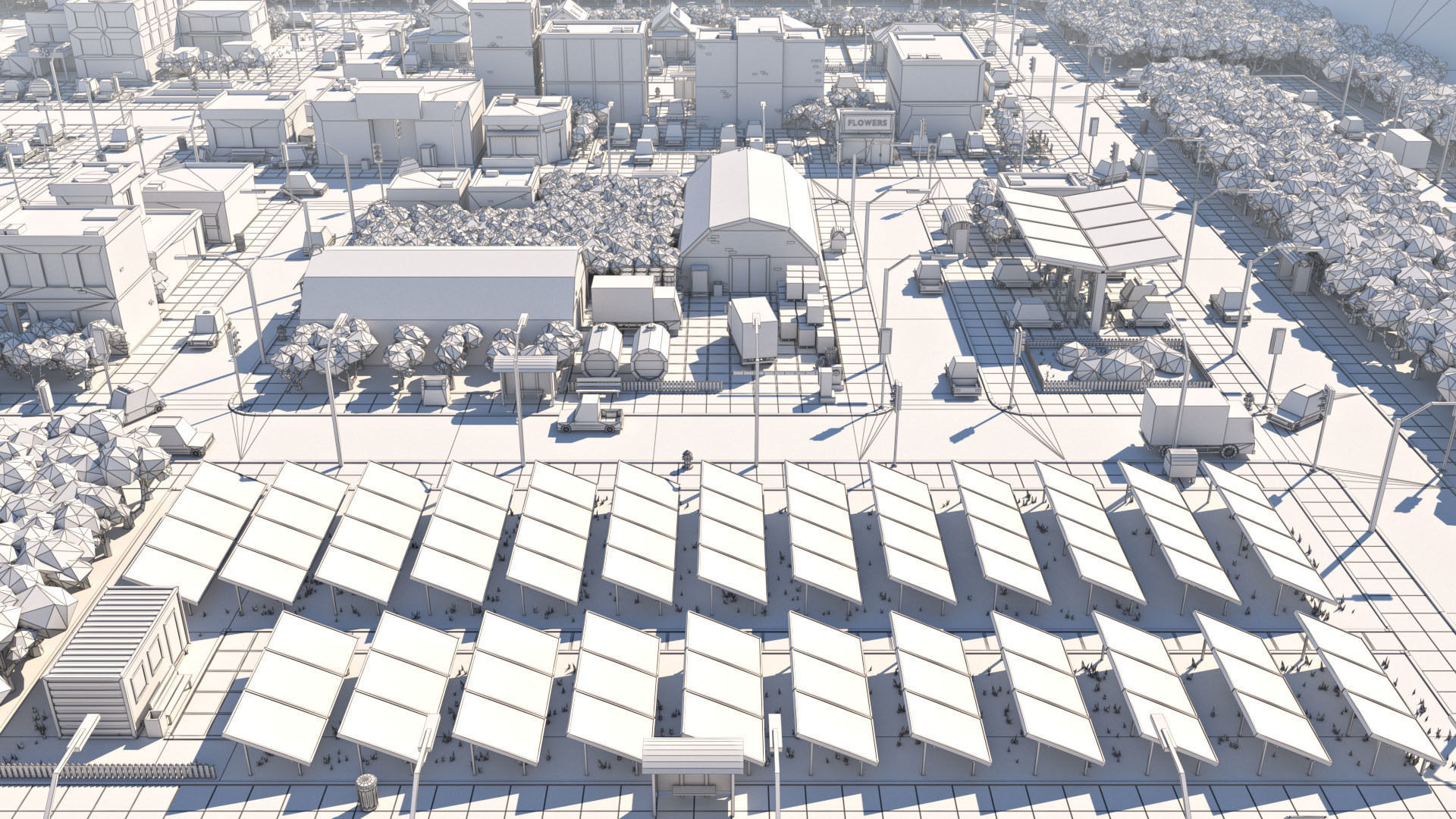 Cartoon Low Poly City Pack V2 Low-poly 3D model_28