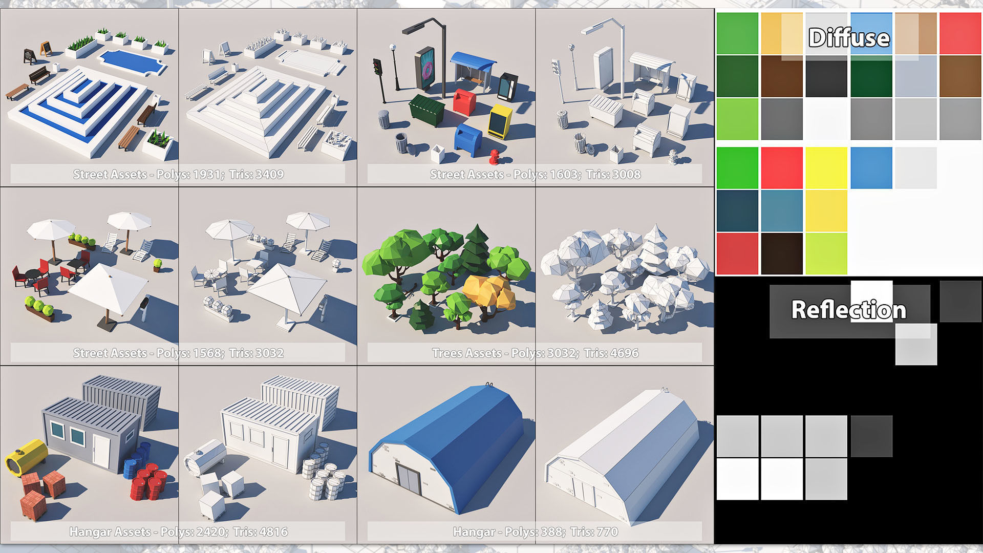 Cartoon Low Poly City Pack V2 Low-poly 3D model_31