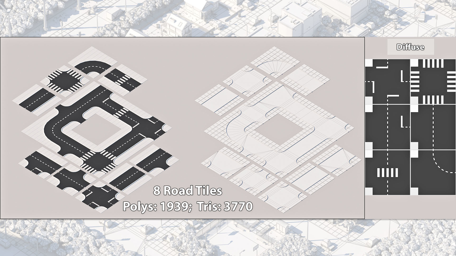 Cartoon Low Poly City Pack V2 Low-poly 3D model_29