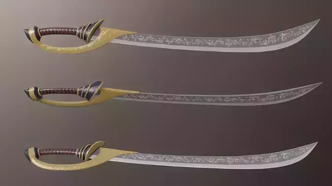 Sword three different swords