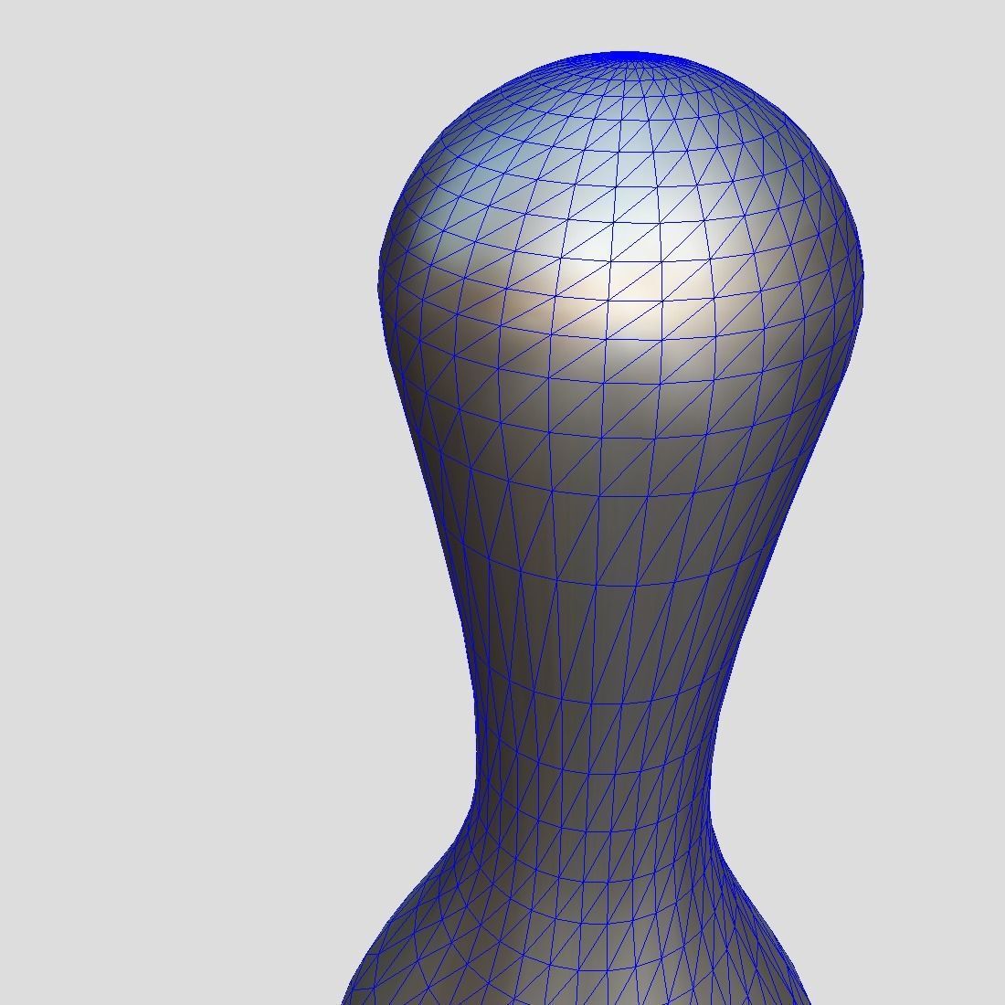 Bowling Pin Low-poly 3D model_8