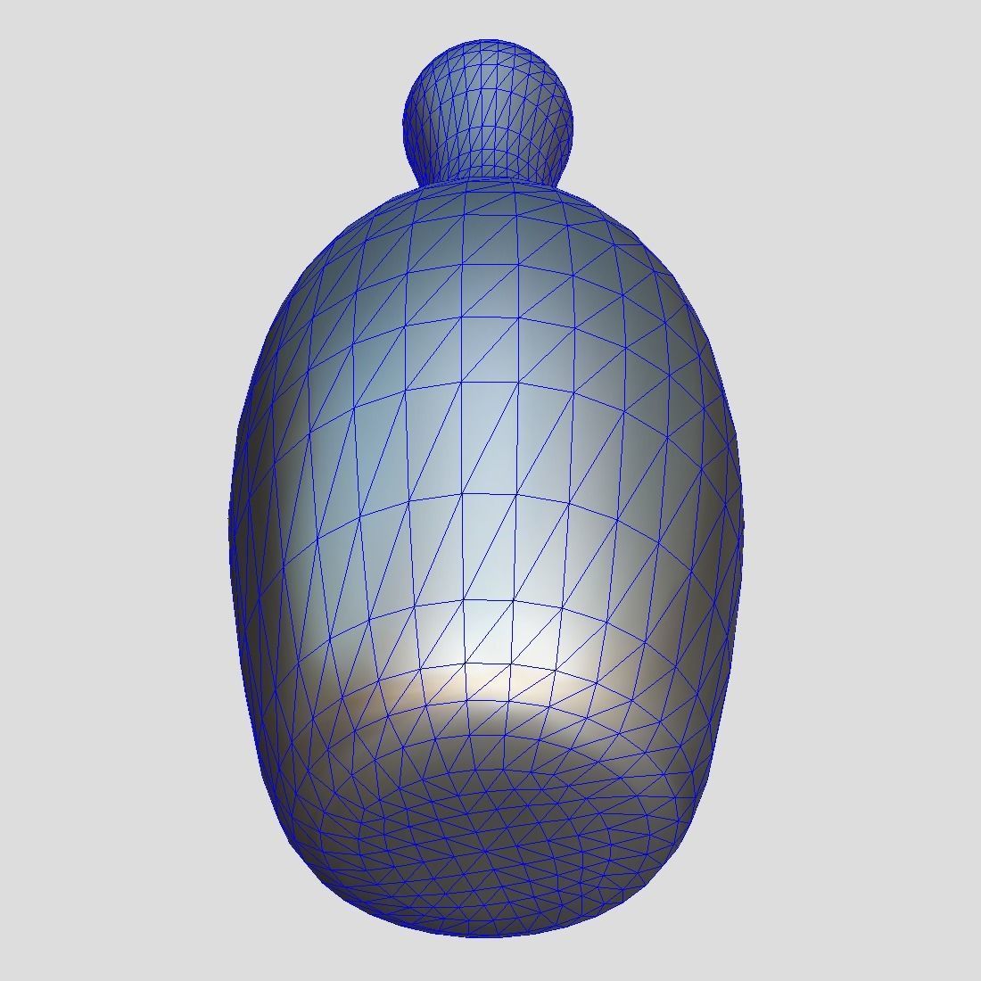 Bowling Pin Low-poly 3D model_6