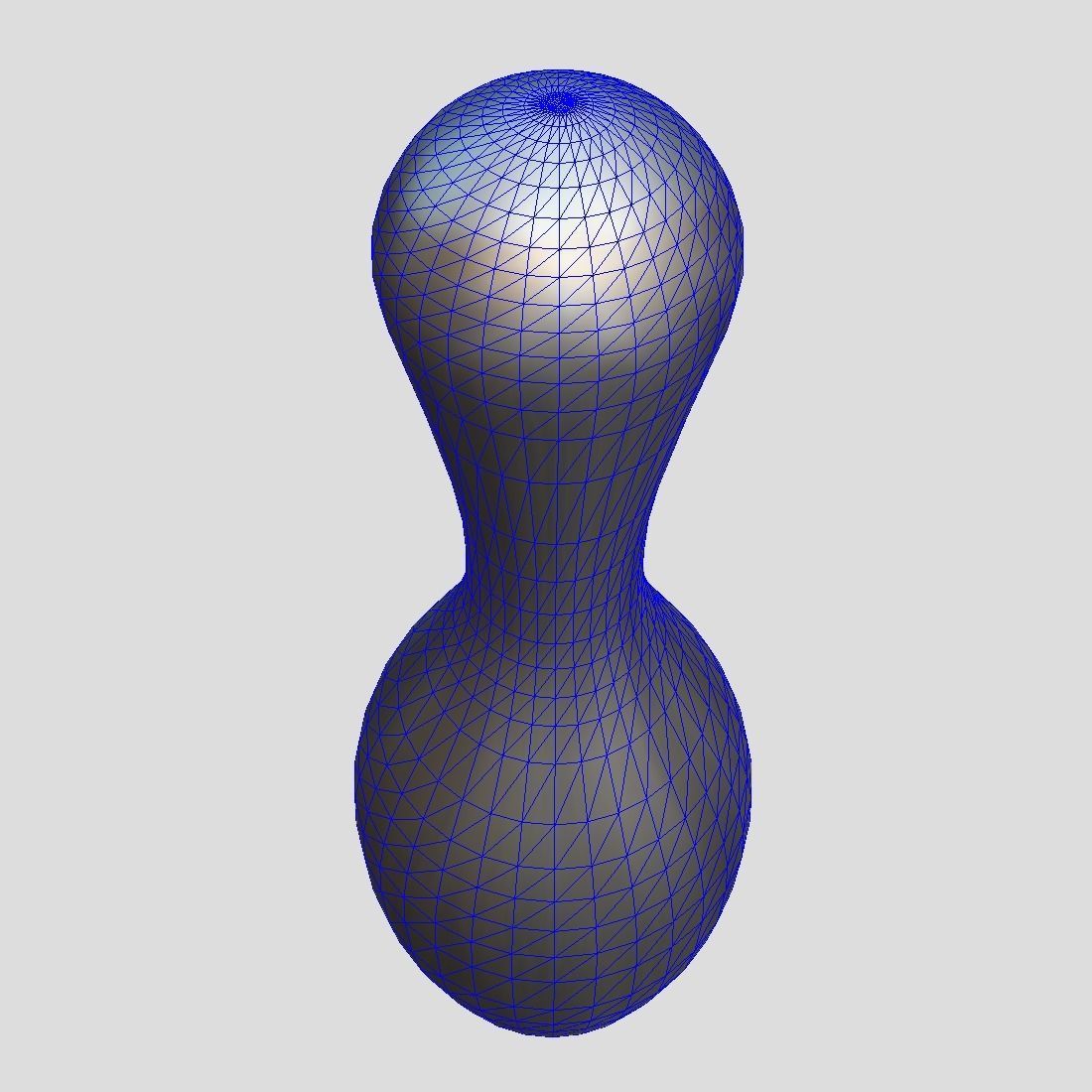 Bowling Pin Low-poly 3D model_4