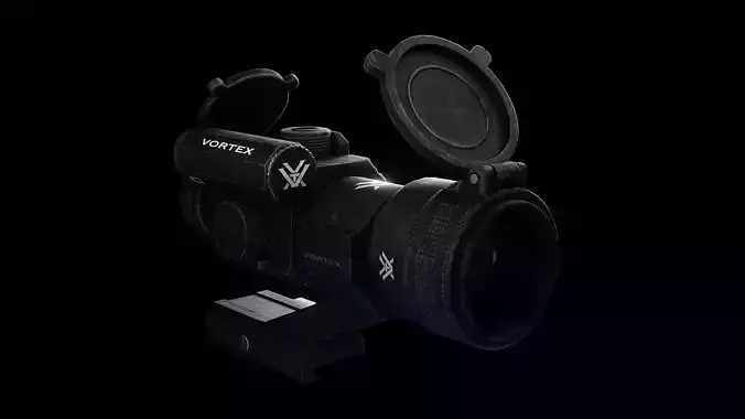 StrikeFire II Red Dot Rifle Optic Low-poly 3D model