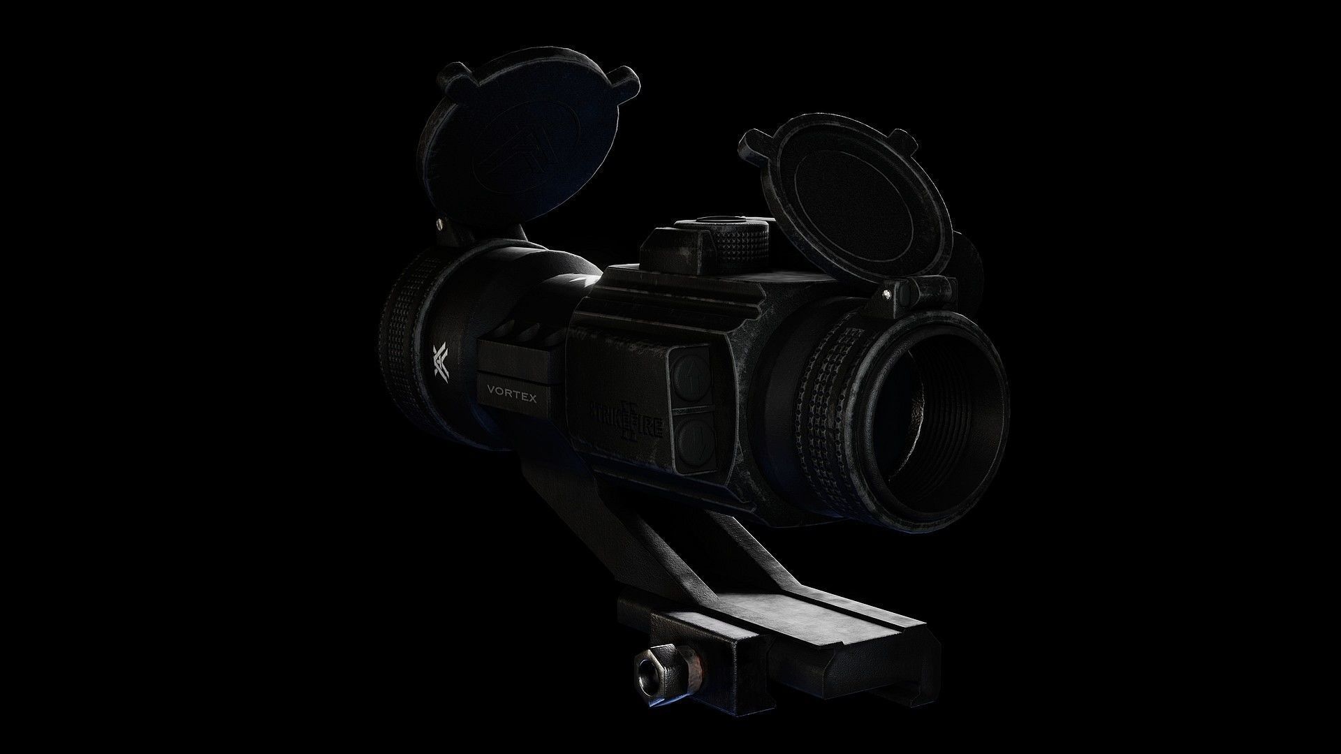 StrikeFire II Red Dot Rifle Optic Low-poly 3D model_6