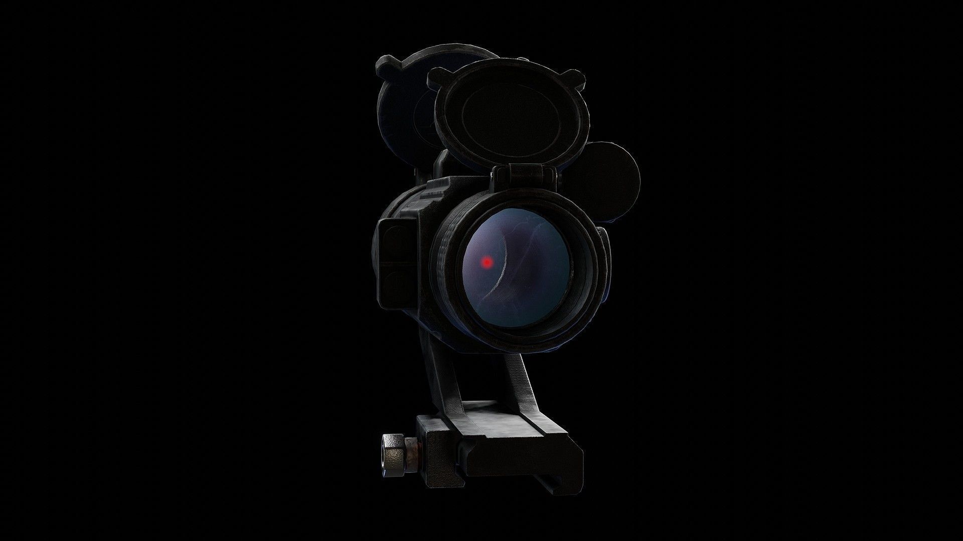 StrikeFire II Red Dot Rifle Optic Low-poly 3D model_3