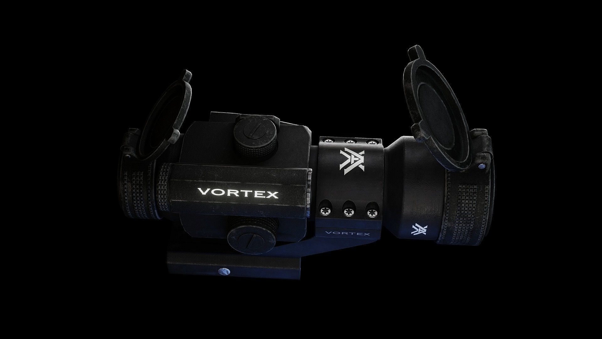 StrikeFire II Red Dot Rifle Optic Low-poly 3D model_5