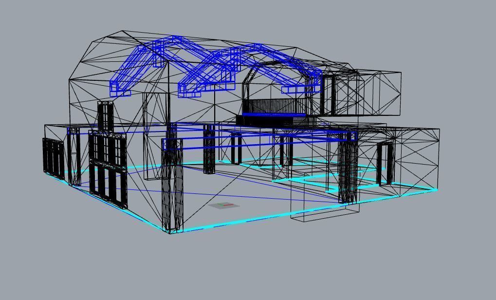 House Interior Empty 3D model_5