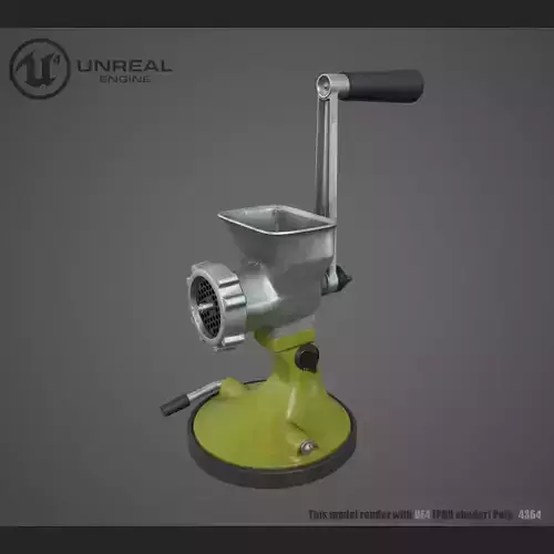 Meat grinder Low-poly 3D model