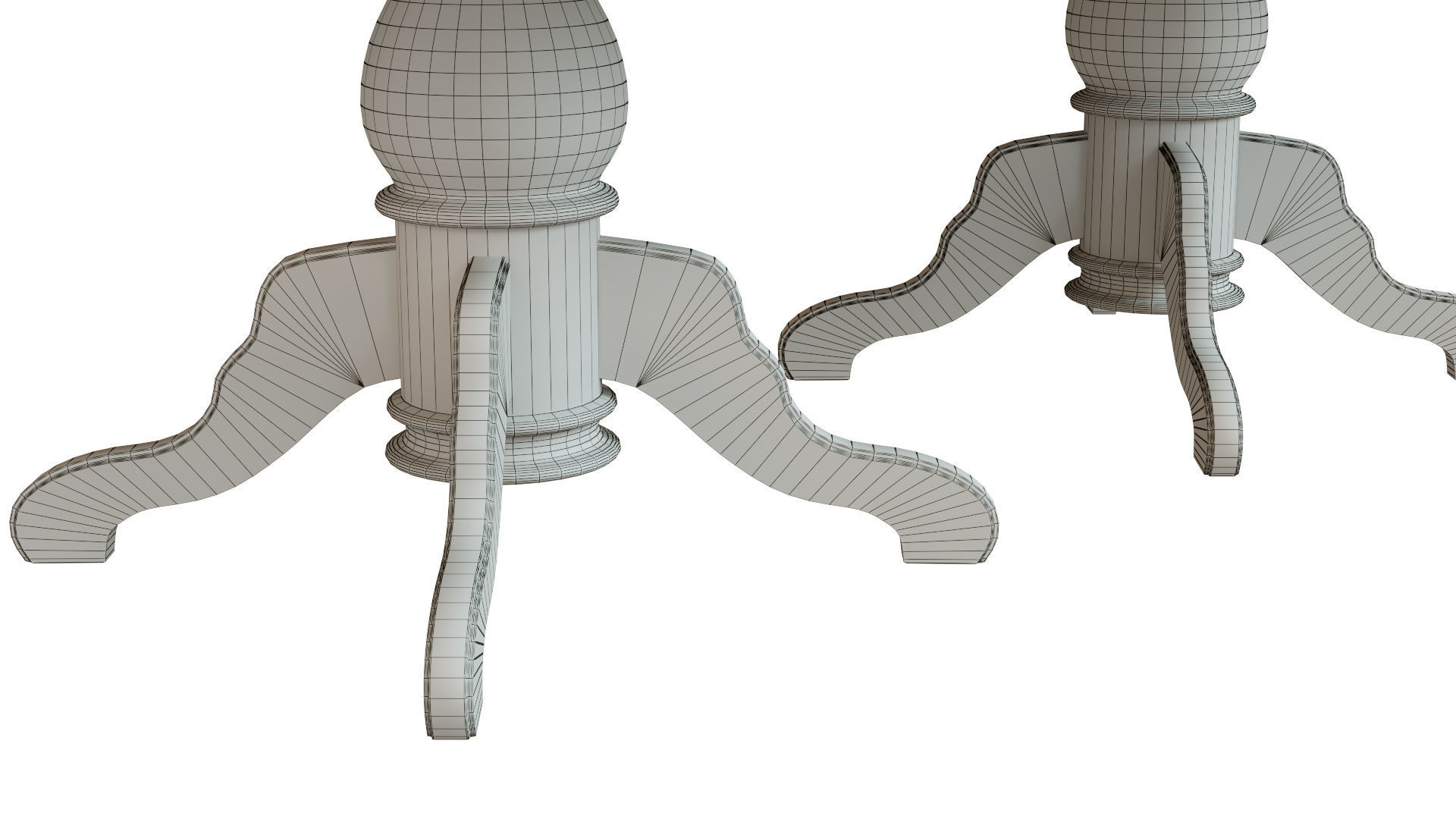 Wooden table with veneers 2500 3D model_9