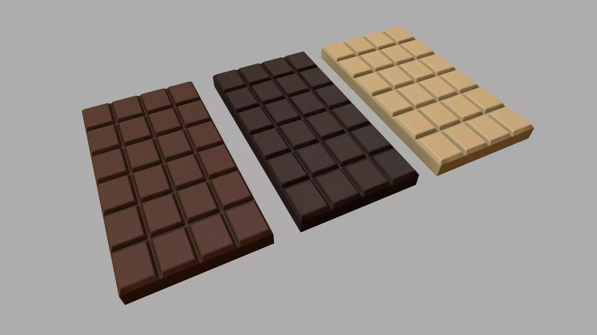 Chocolate Bars Low-poly 3D model