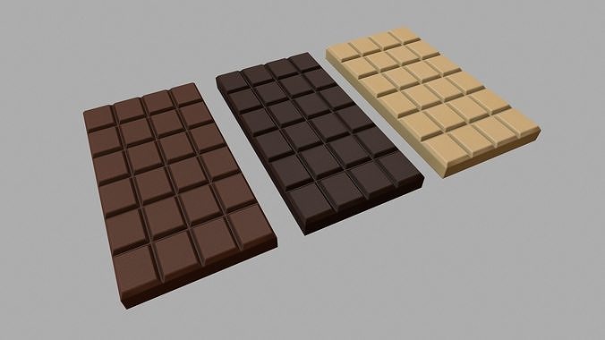 Chocolate Bars Low-poly 3D model