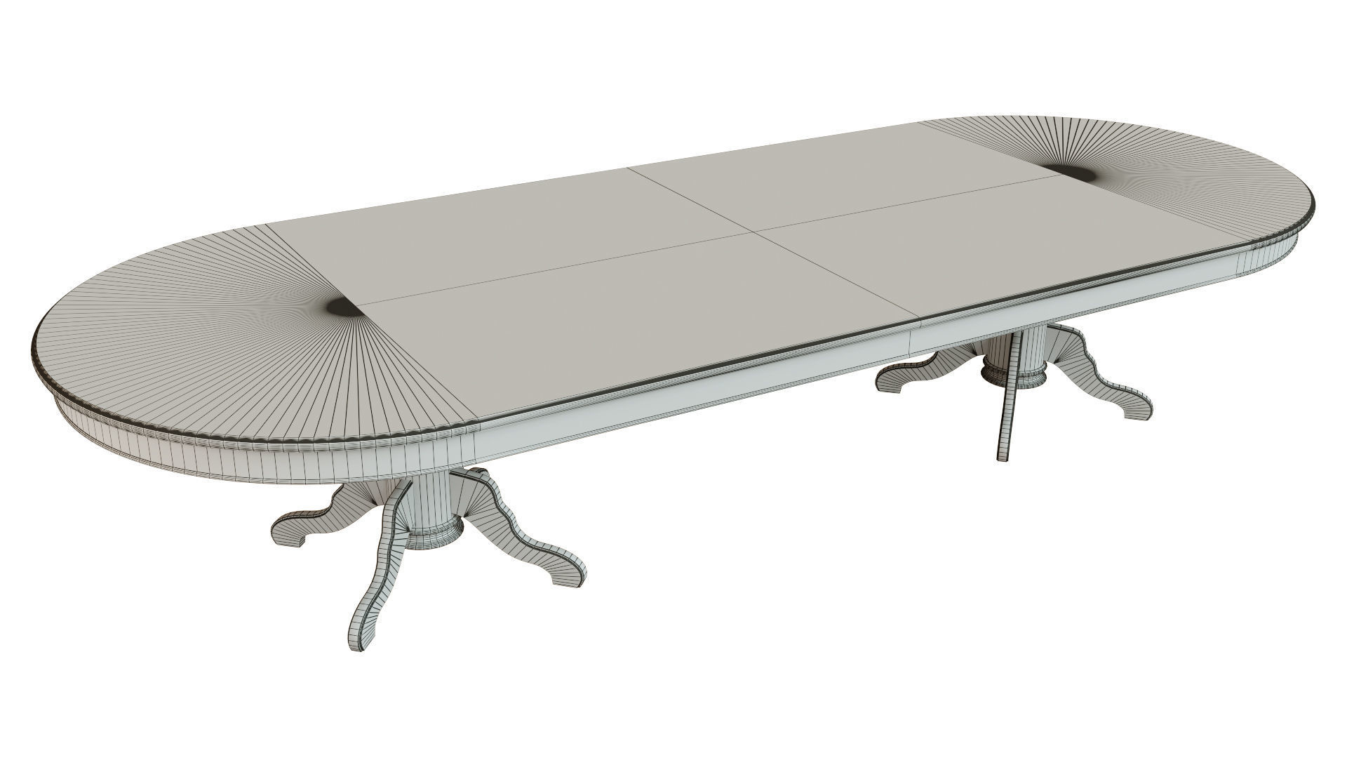 Wooden table with veneers 3500 3D model_6