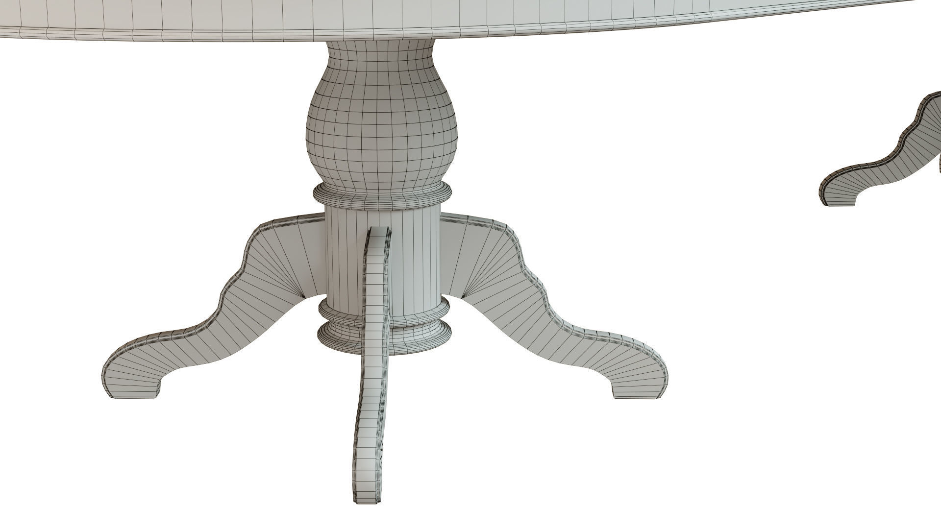 Wooden table with veneers 3500 3D model_10