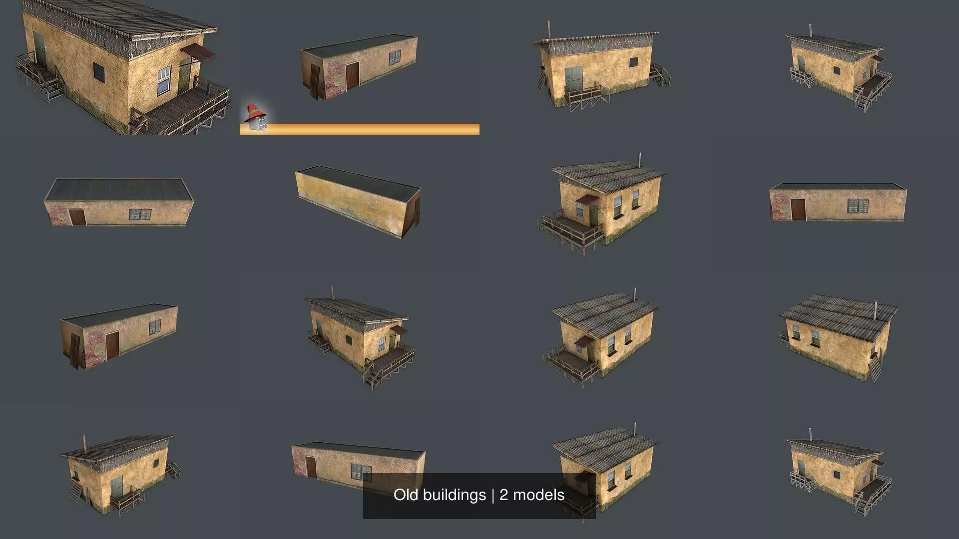 Old buildings 3D Model Collection_0