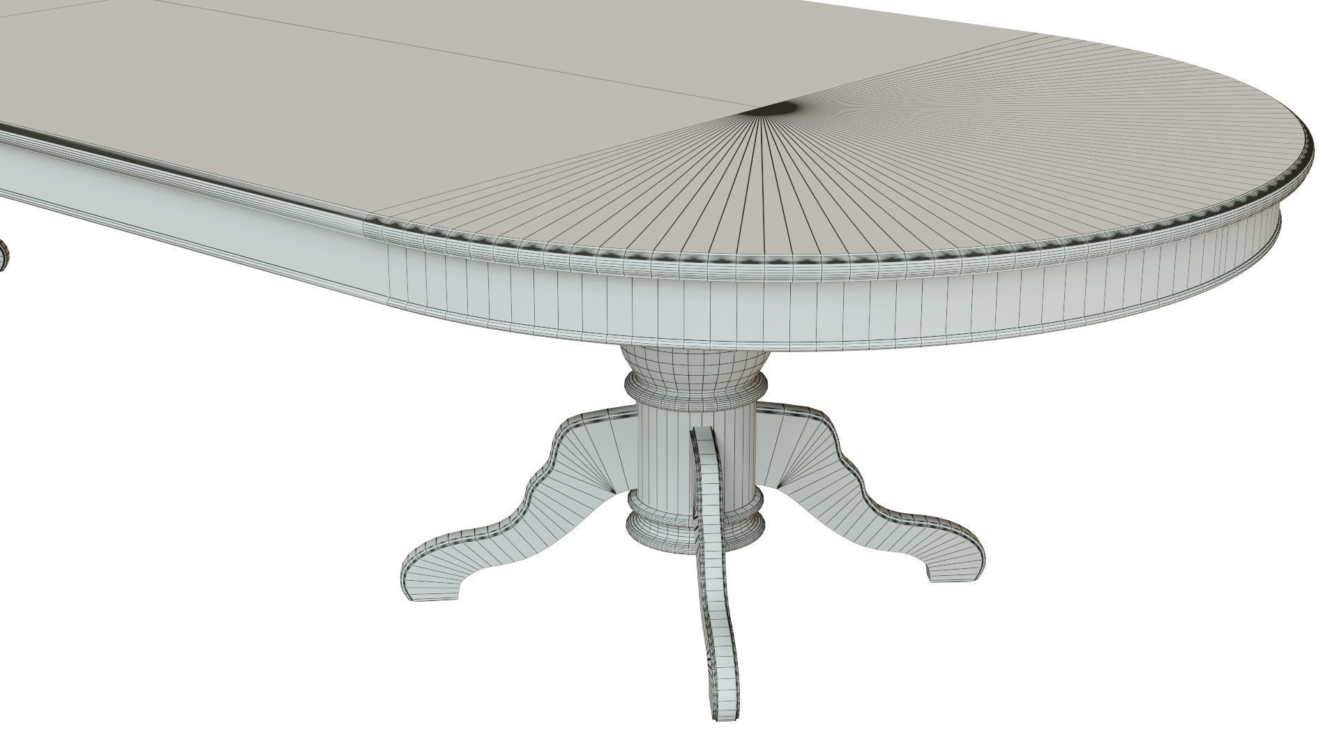 Wooden table with veneers 4000 3D model_11