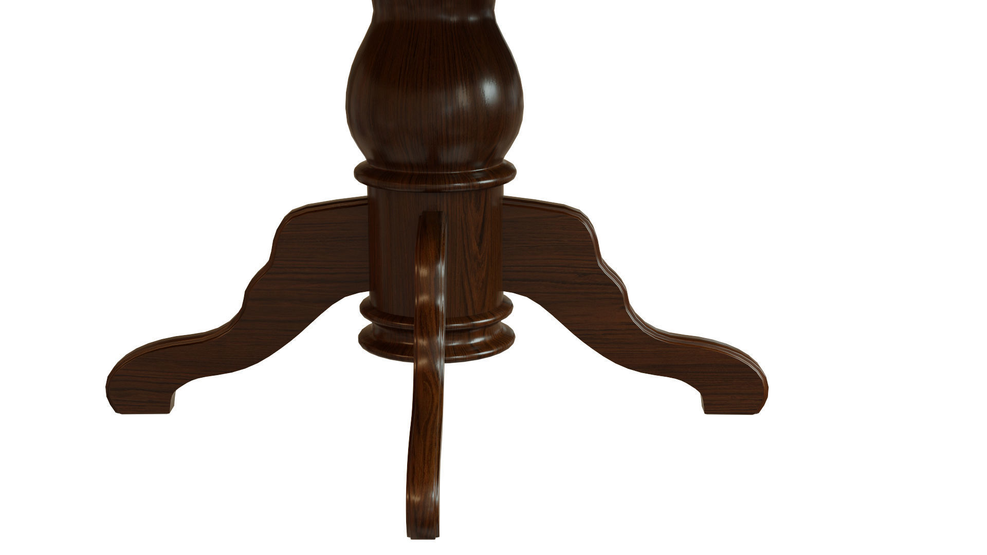 Wooden table with veneers 4000 3D model_3