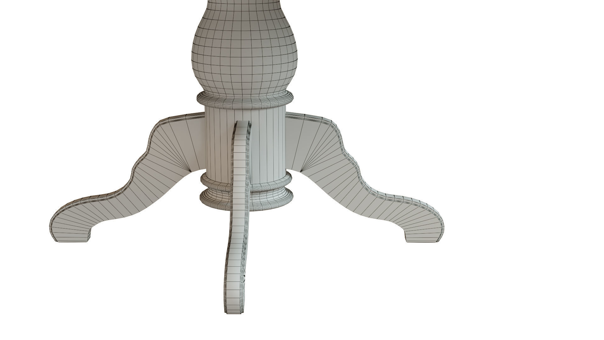 Wooden table with veneers 4000 3D model_10