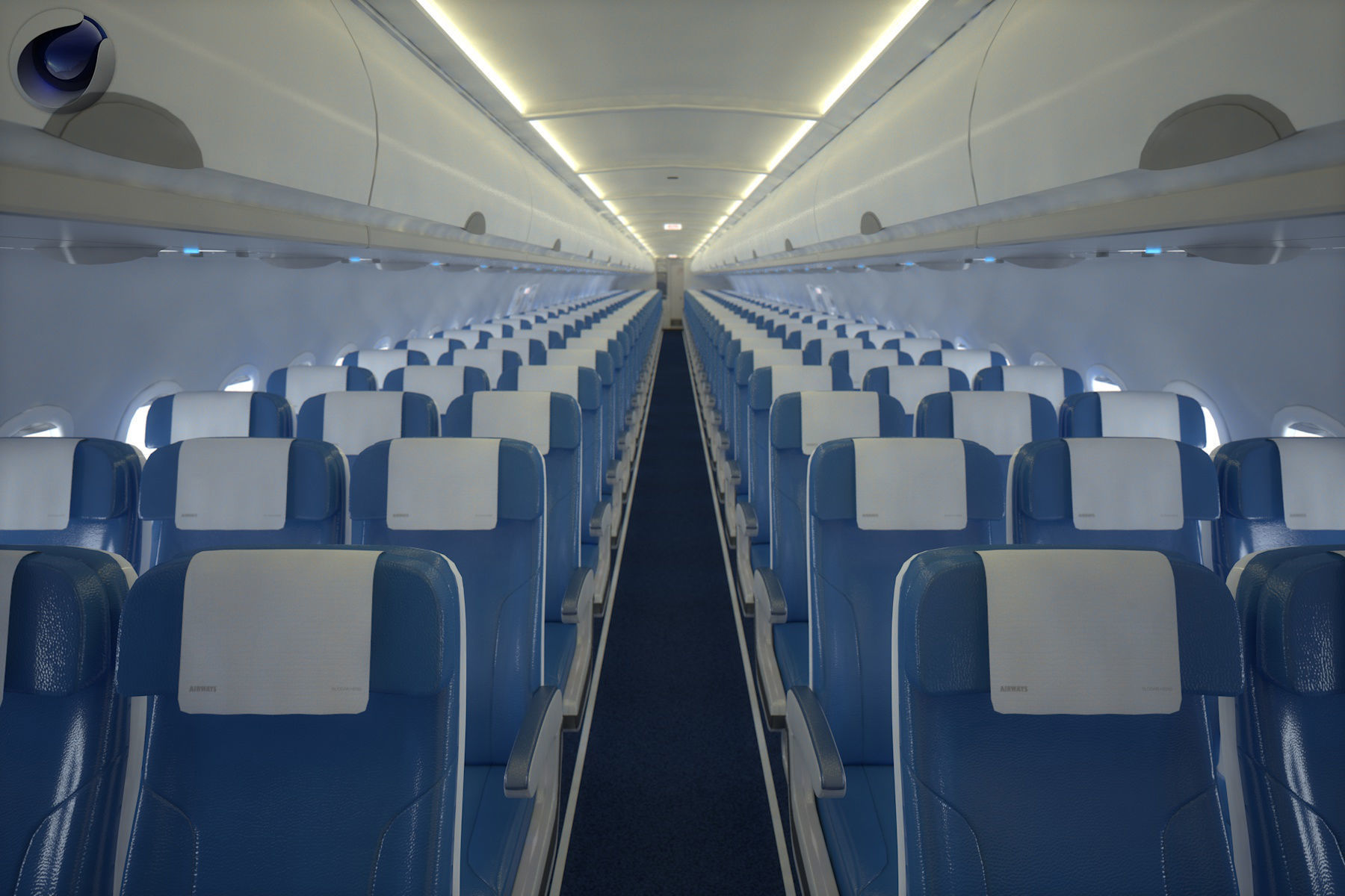 Airbus A 320 3D model_5