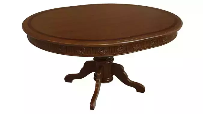 Wooden table with carvings 1500