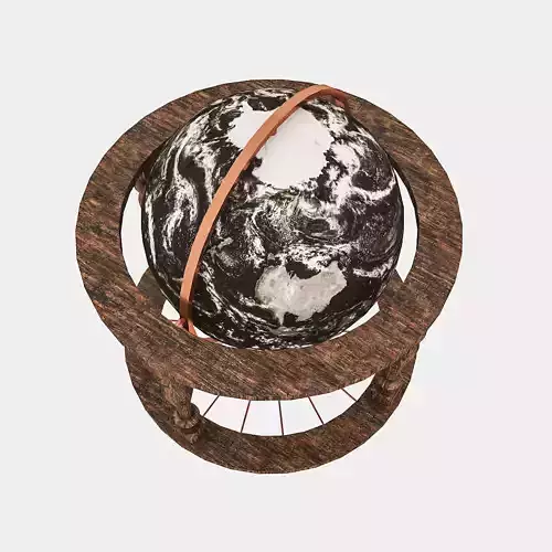 World Globe Decor Low-poly 3D model