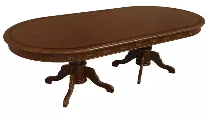 Wooden table with carvings 2500