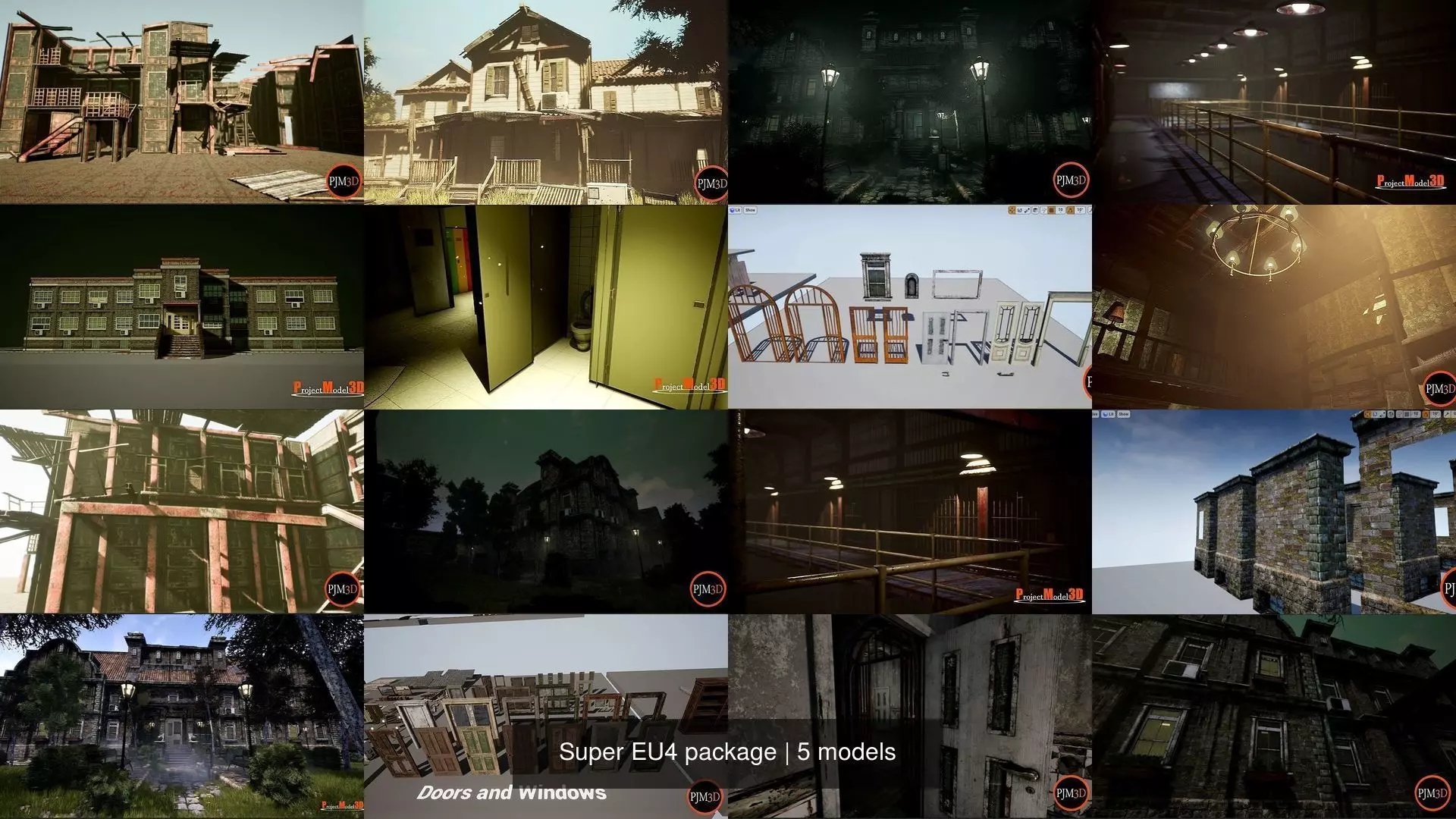 Super UE4 Pack 1 3D Model Collection_0